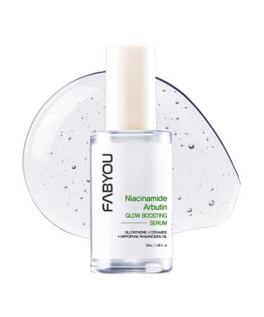 Niacinamide Arbutin Glow Boosting Serum 1.69 fl oz - Korean Skin Care Glass Skin Deep Hydration & Even Tone with 10% Niacinamide & Arbutin Lightweight Daily Serum for Face