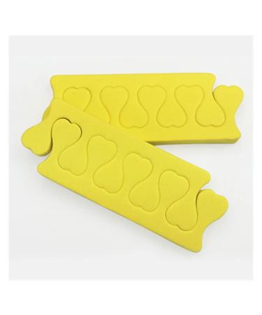 ANIPOL Toe caps 100pcs Fingernail Separators Sponge Toes Separators Gel Polish Manicure Accessories Tools Toe Spacers Pedicure Toe Separators for Finger Care (Color : Yellow)