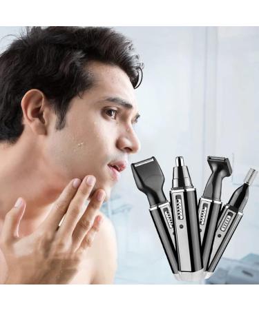 Retoo 4-in-1 Nose Hair Trimmer & Ear Hair Cutter - Precision Trimmer for Noses Ears & Eyebrows - Black | International Shipping - Buy Online on GoSupps.com