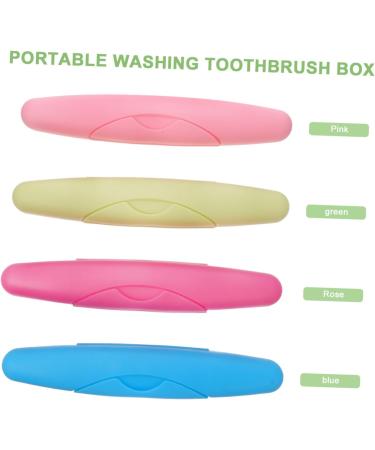 Plafope Portable Toothbrush Holder - 4 Pack Travel Case for Toothbrush Protection & Storage Accessories - Buy Online on GoSupps.com