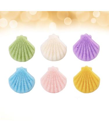 Beaupretty 6pcs Natural Konjac Facial Sponges - Reusable Shell Shape for Deep Cleansing, Exfoliating, and Massage | Face Sponge Set - Buy Online on GoSupps.com