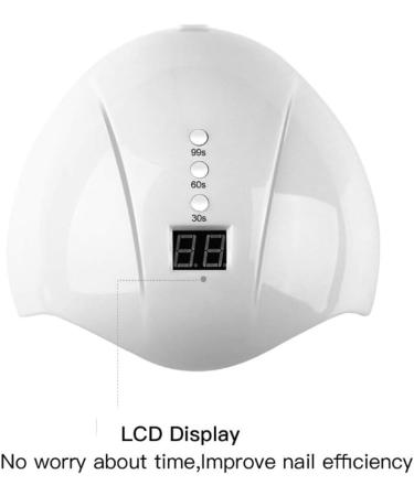 Nail Lamp with Dual Light Sources 36W UV LED Quick Drying Nail Art Machine for All Gel Polish Nail Dryer with 12 Lamp Beads Intelligent Infrared Induction (Yinhings7039pm4ud-12) - Buy Online on GoSupps.com