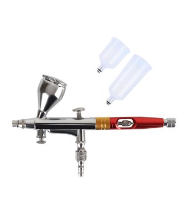 Dual Action Spray Airbrush Gun Makeup Beauty Care Skin Nail Art Cake Decoration Barber 15-50 PSI Air Brush Compressor Pen (Color : B)