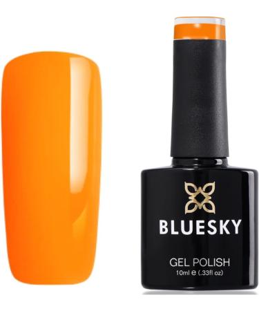 Bluesky Neon Bright Vibrant Orange Nail Gel Polish NEON 29 UV LED Soak Off 10ml - Buy Online on GoSupps.com