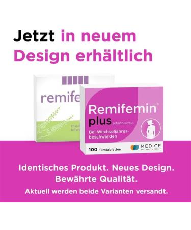 Remifemin Plus St. John's Wort 2x100 Tablets - Hormone-Free Natural Relief for Menopause - Stronger Mental Clarity - 200 Vegetable Pills - Buy Online on GoSupps.com