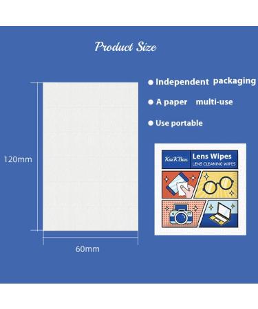 100 Portable Disposable Glass Cleaning Towels | Anti-Fog Lint-Free for Glasses Lenses Cameras & Phones - International Shipping - Buy Online on GoSupps.com