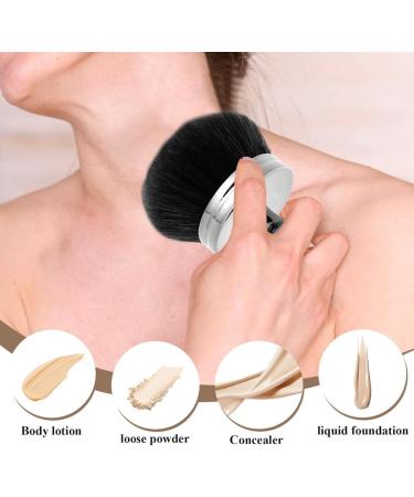 Knnuey Makeup Brush for Bronze Blend Self Tan Back Applicator Provides Unblemished Application Without Streaking Brush Silver - Buy Online on GoSupps.com