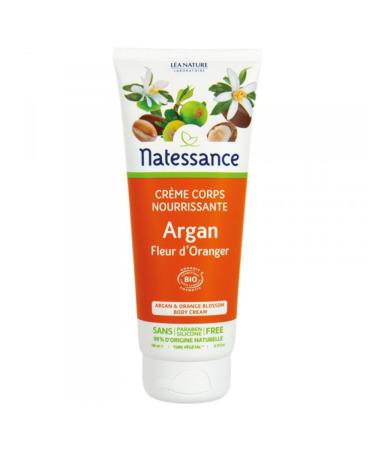 Natessance Nourishing Body Cream Argan Orange Blossom 200 ml