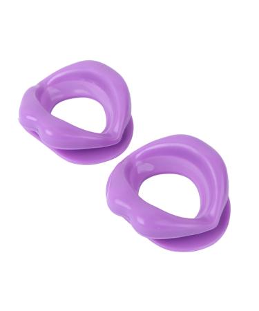 FRCOLOR 4 Pcs Smile Corrector Face Mouth Tightener Exerciser Tightener Lip Trainer Face Exerciser Face Massage Tools Anti-wrinkle Beauty Tool Elevator Sports Purple 8.5X7X3cmx2pcs Purplex2pcs