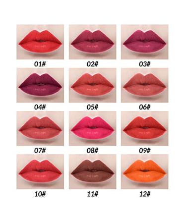 12-Piece Lipiner Deluxe Ultra Fine Waterproof Lip Liner Set - Creamy & Smooth Matt Lip Pencil for Perfect Lip Makeup | 12 Vibrant Colors - Buy Online on GoSupps.com