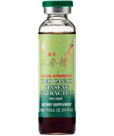 Prince of Peace Red Panax Ginseng Extractum - Ultra Strength 10cc Vials, Pack of 30 - 0.34 Fl Oz per Vial - Buy Online on GoSupps.com