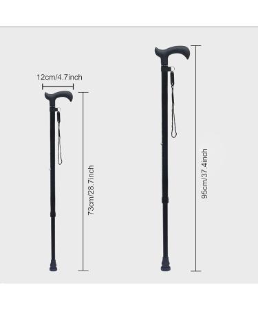Walking Stick for Men Women with Heights 4'7" 6'1" Adjustable Lightweight Aluminum Walking Cane Ideal Daily Living Aid for Limited Mobility Red Brown Black (Red) (Brown) Wisdom - Buy Online on GoSupps.com