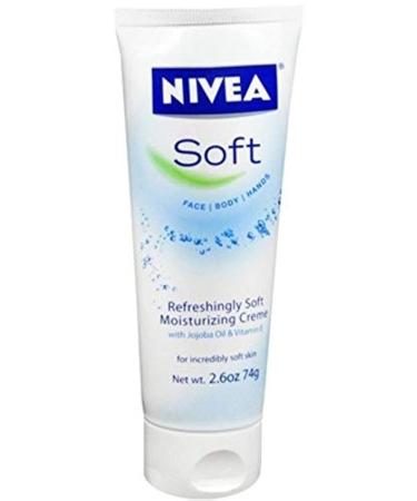 NIVEA Soft Moisturizing Creme 2.60 oz (Pack of 9)