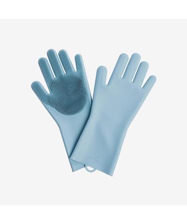 Oven Mitts Heat Resistant Silicone Cleaning Gloves Kitchen Oven Gloves Waterproof Housework Gloves Laundry Dish Scrubbing Pot Cleaning Fruit Gloves 2pcs for Grilling/Cooking/Baking/BBQ (Color : A)