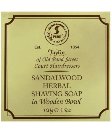 100g Tailor Sandelholz Rasierseife in Holztiegel - Holzschale - Buy Online on GoSupps.com
