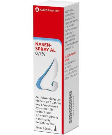 Aliud Pharma Nasal Spray AL 0.05% - 10 ml (4-Pack) | Effective Decongestant for Blocked Nose & Runny Nose - Safe for Children - Buy Online on GoSupps.com