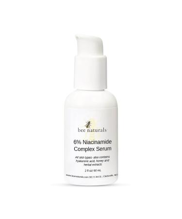 6% Niacinamide Complex Serum for Face with Hyaluronic Acid & Honey Reduced Potential for Irritation Pore Minimizer Hydrating Facial Serum for Skin Even Tone Anti-Aging for All Skin Types 2 fl oz
