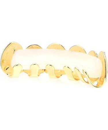 Halloween Hip Hop Teeth Hip Hop Tooth Brass Gold-plated Ion Plating for Outdoor Activities for Party for Home for Concert(gold) - Buy Online on GoSupps.com