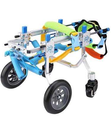 Pet Wheelchair Four Wheels Adjustable Dog Pet Wheelchair Hind Legs Rehabilitation Dog Wheelchair for Back Legs - Buy Online on GoSupps.com