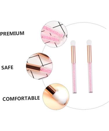 Baluue 2pcs Nose Brush Fluff Eyeshadow Brush Nose Shadow Brush Soft Eyeshadow Brush Aluminum Tube Pink - Buy Online on GoSupps.com