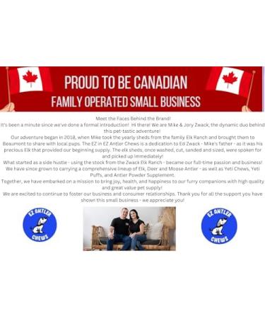 EZ Antler Chews - Deer Antlers for Dogs - Medium Whole - Dog Under 25Lbs - Long Lasting Dog Treats Dog Chews - Marrow Bone Dog Treats - Naturally Shed Preservative Free Cruelty Free - Antler Dog Chew - Buy Online on GoSupps.com