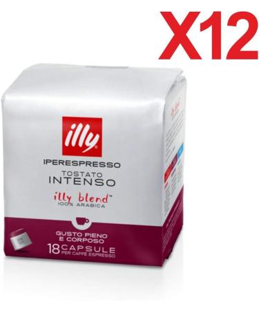  illy Illy Iperespresso Intenso Roast 216 Capsules (12 Packs of 18 Capsules) - Buy Online on GoSupps.com