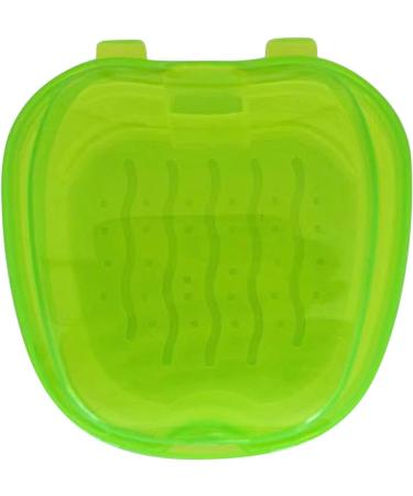 Buy Mnyd Prosthesis Case & Bathbox for False Teeth - Transparent Green Storage & Cleaning Solution - Buy Online on GoSupps.com