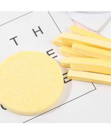 Uonlytech 96pcs Reusable Makeup Removal Sponges | Exfoliating Facial Pads for Cleansing & Makeup Removal - Yellow - Buy Online on GoSupps.com
