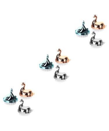 Magiclulu 9 STK Shampoo brushes for children Scalzhampoo for children shampoo brush scalp headwear anti-scaly shampoo headbrush-brush hairbrush massage alloy