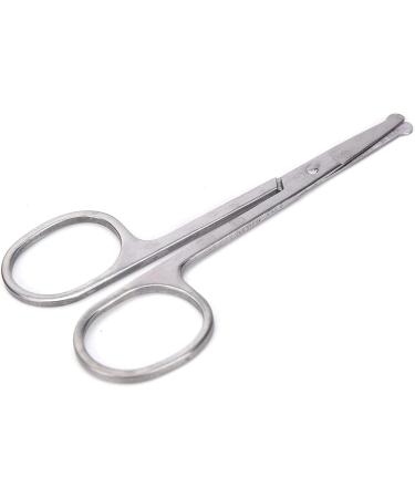 Premium Stainless Steel Nose Hair Trimmer & Ear Hair Scissors - 4PC Beauty Removal Tool Set for Men & Women - Buy Online on GoSupps.com