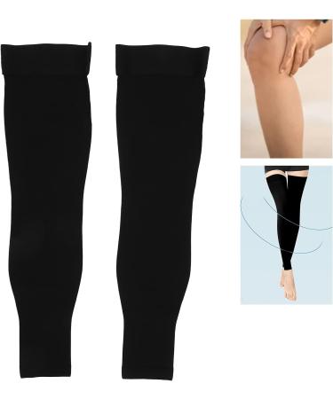 Calf Compression Stockings for Men - 23-32 mmHg Full Leg Sleeves for Varicose Veins Treatment (XL) - Footless High Compression - Buy Online on GoSupps.com