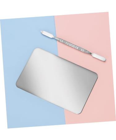 GALPADA Palette de Maquillage Inox et Spatule Cosm tique Taille Moyenne Outil de M lange de Pigments pour Maquilleurs Professionnels et Amateurs Nail Art et Maquillage du Teint - Buy Online on GoSupps.com