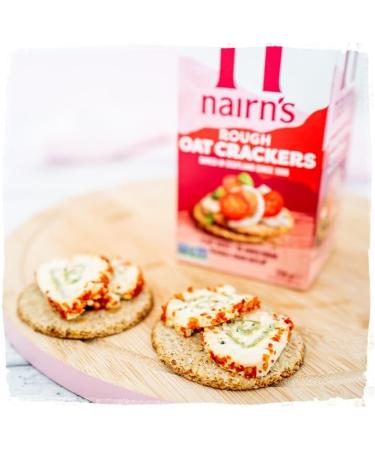 Nairn s Roughly Milled Oat Crackers | Made with Whole Grain Oats | High Fibre | Plant-Based | Vegan & Non-GMO | No Added Sugar | No Artificial Colours Flavours or Preservatives | 250g (4-Pack) - Buy Online on GoSupps.com
