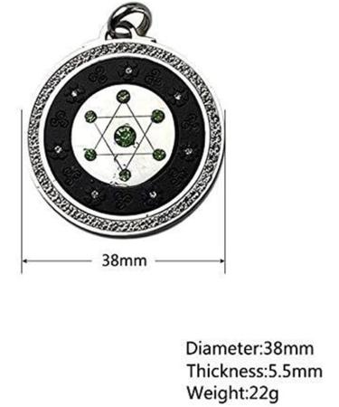 Emf Protection Anti Radiation Meratron Cube 7 Stars Crystals Energy Stone Protection Necklace Protection and Spiritual Balance(Size:38mm) - Buy Online on GoSupps.com