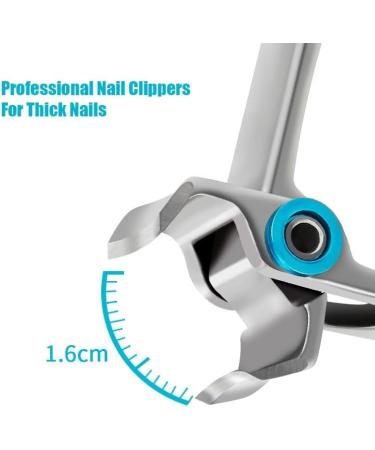 Nail Clippers Fingernail Cut Nippers Manicure Scissors Stainless Steel Pedicure Tools Professional Fingernail Toenail Stainless Steel Nail Cutter Trimmer for Seniors Adult Men Women (Color : Black S Black - Buy Online on GoSupps.com