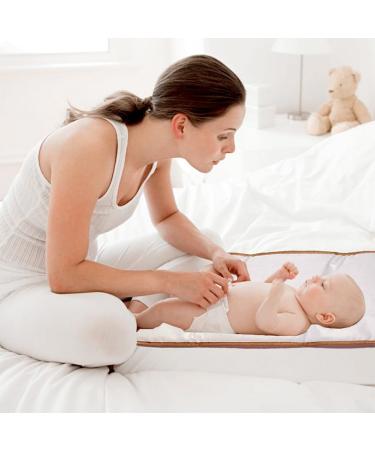 Portable Baby Changing Mat - Breathable Washable & Reusable for Infants & Toddlers | Beige Changing Blanket for On-the-Go Care - Buy Online on GoSupps.com