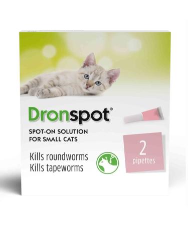 Dronspot Spot On Wormer for Small Cats - 0.5 to 2.5kg - 2 pipettes 2 pipettes Small Cats (0.5-2.5kg) - Buy Online on GoSupps.com