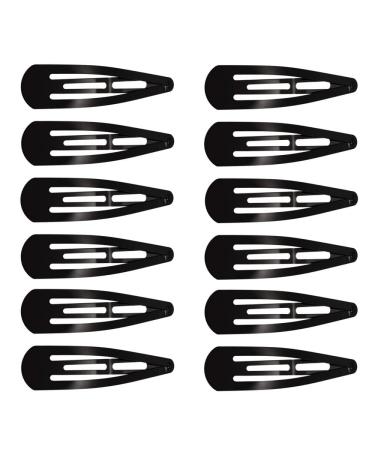 60pcs hair clips black 5cm hair clips girl metal snap hair clips slipproof hair clips hair clips hair jewelry hair clip hair clipping