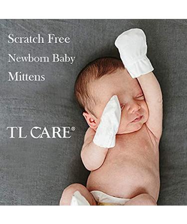 TL Care Newborn Baby 100% Cotton Scratch-Free Mittens for Boys - 12 Pair Pack - Buy Online on GoSupps.com