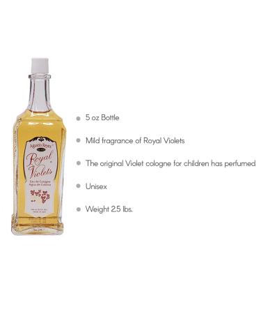 (Pack of 3) Royal Violets By Agustin Reyes 5 Oz Agua De Colonia Eau De Cologne Glass Bottle by Vetrarian - Buy Online on GoSupps.com