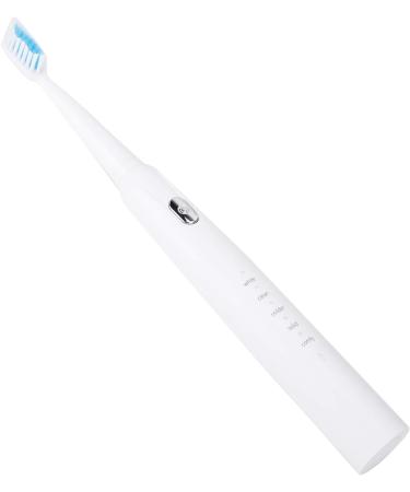 Electric Toothbrush for Adults - USB Rechargeable Smart Power Toothbrush with 5 Modes 2 Brush Heads & 2-Minute Timer - White - Buy Online on GoSupps.com