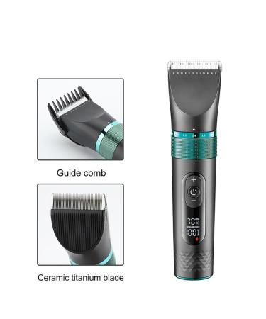 Professional Cordless Hair Clippers for Men - Adjustable Waterproof Electric Hair Trimmer & Beard Clipper with 5 Speed Motor - Rechargeable Haircut Tool - Buy Online on GoSupps.com