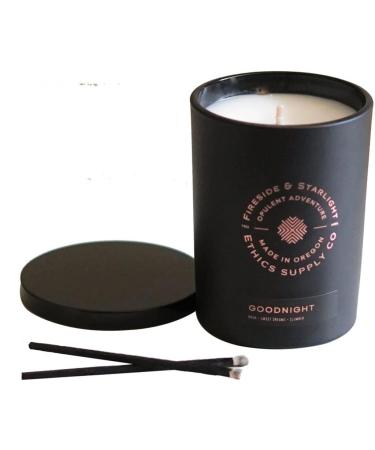 Ethics Supply Goodnight Candle | Handcrafted with Aromatherapy Essential Oils and Coconut Wax Hand-Poured in The USA | 50 Hour Long Burning Candle | 10.5 oz