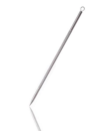 Blackhead Remover Pimple Popper Tool Pimple Extractor Popper Tool Stainless Steel Pimple Extractor Blackhead Removal Tool (Silver)