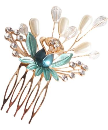 FRCOLOR Set of 2 headpieces for the bride wedding hair accessories wedding hair clips pearl hair pin tiara pearl comb pearl hair comb headpiece - Buy Online on GoSupps.com