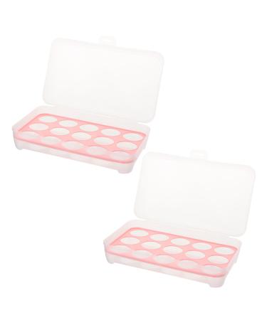 RORPOIR 2pcs 10 Eggs Storage Container Egg Carton Egg Keeper Egg Case Refrigerator Red Storage Box re-usable Red 24.5*10.5*7cm