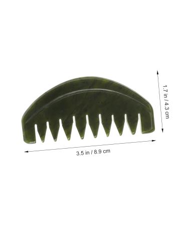 Magiclulu 3-Pc Portable Jade Comb Set | Scalp & Head Massage Device | Natural Jade Gua Sha Hair Care - Buy Online on GoSupps.com