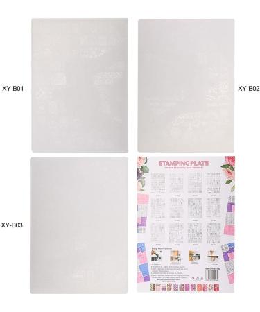Nail Art Template Plastic Nail Stamping Plates Stencil Manicure Stamping Animal Flower Nail Art Stencil Versatility for Women Kid Art Decoration(XY-B02) - Buy Online on GoSupps.com