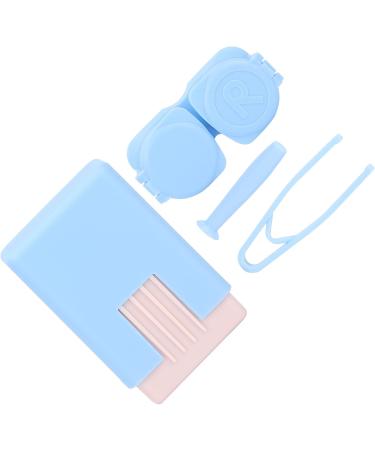 DEWIN Contact Lens Box Set - Portable Tweezers & Dustproof Case for Travel (Blue) | International Shipping Available - Buy Online on GoSupps.com