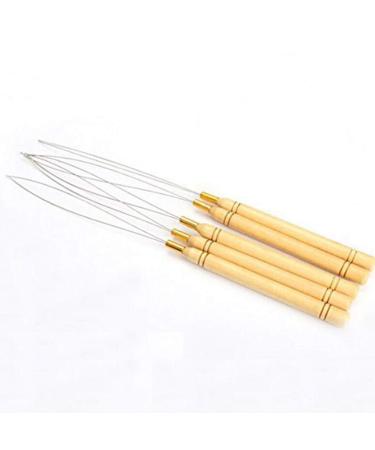 Minkissy 10-Piece Hair Extension Hook Pull Needle Set for Dreadlocks & Wigs - Wooden Handle for Micro DOLL Hairstyles - International Shipping Available - Buy Online on GoSupps.com